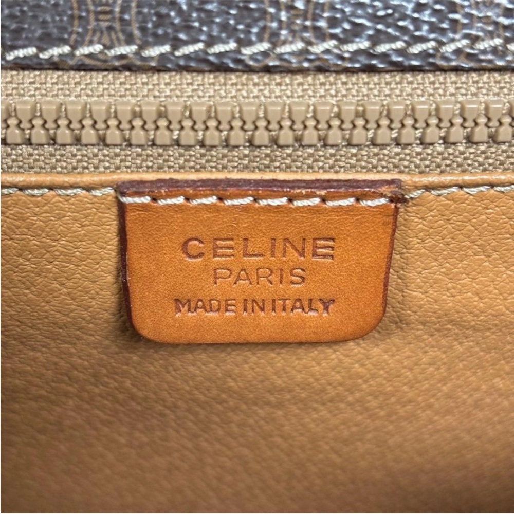 Celine Dark Brown and Tan Shoulder Bag - Picture 14 of 16